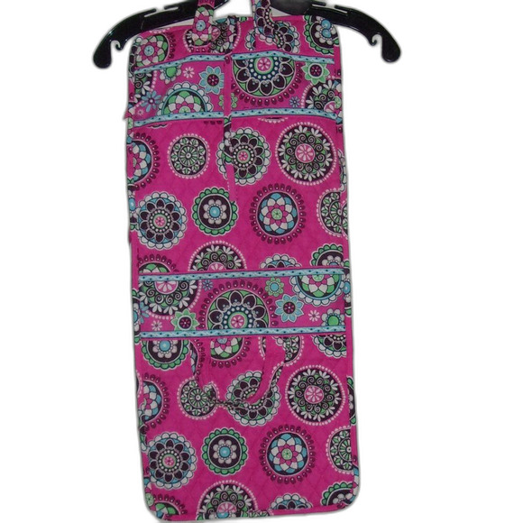 Vera Bradley Cupcake Pink Hanging Organizer Travel Cosmetics Vanity Jewelry - Picture 2 of 4